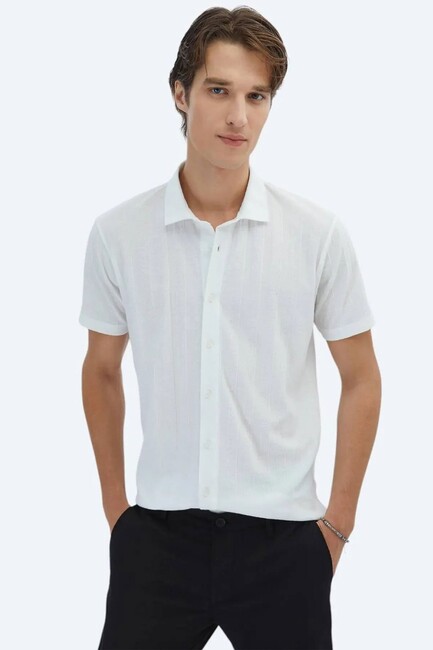 Erkek Gömlek GM-5872 10153804 Beyaz (1)
