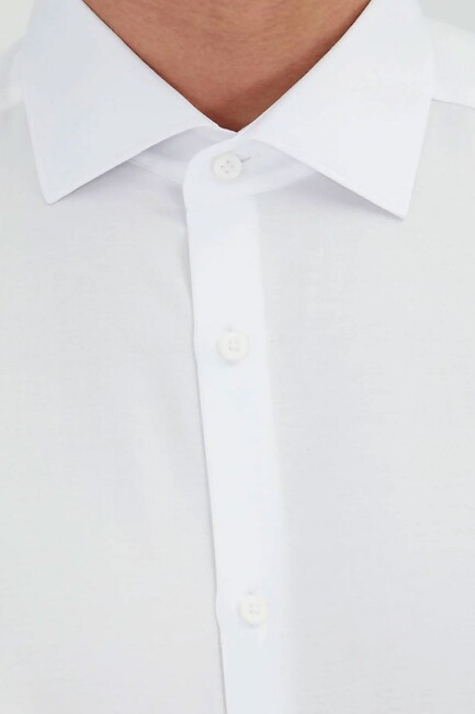 Erkek Gömlek GM-6076 10157014 Beyaz - Thumbnail