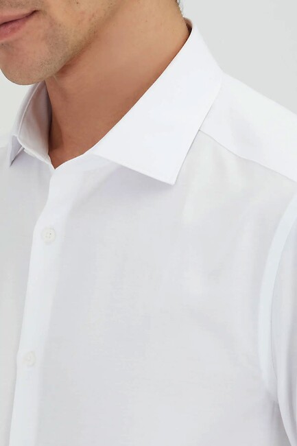 Erkek Gömlek GM-6076 10157014 Beyaz - Thumbnail