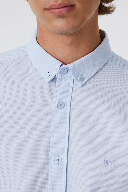 Erkek Gömlek LF2030872 Mavi (2)