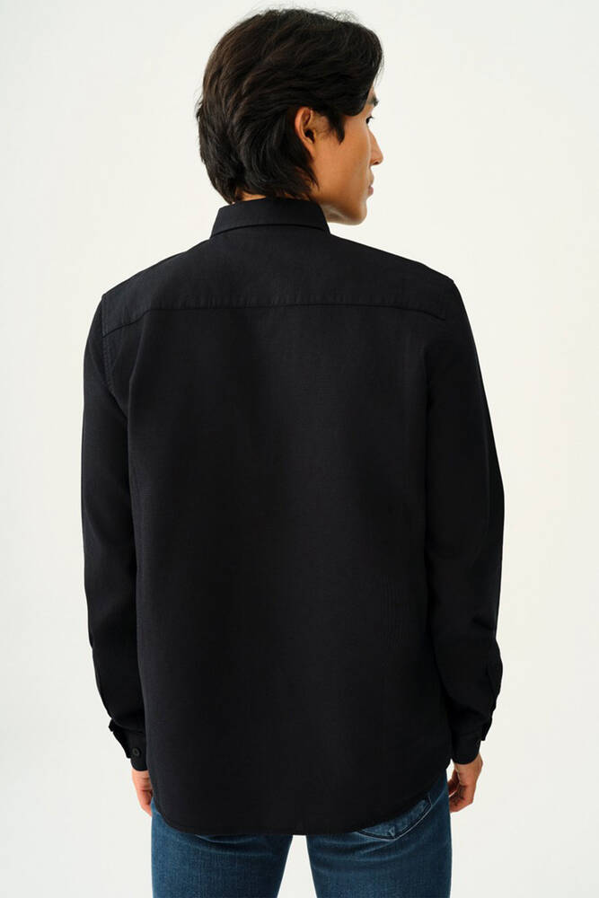 Erkek Gömlek LF2030872 Siyah 