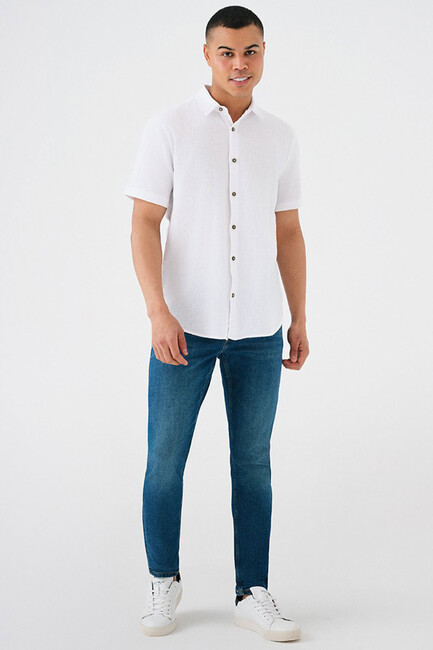 Erkek Gömlek LF2035478 Beyaz (1)