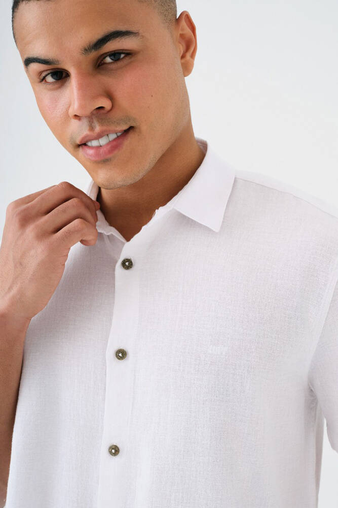 Erkek Gömlek LF2035478 Beyaz 
