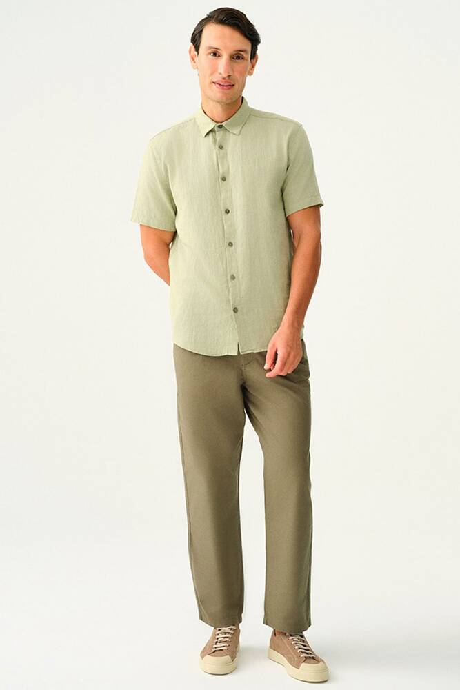 Erkek Gömlek LF2035478 Haki 