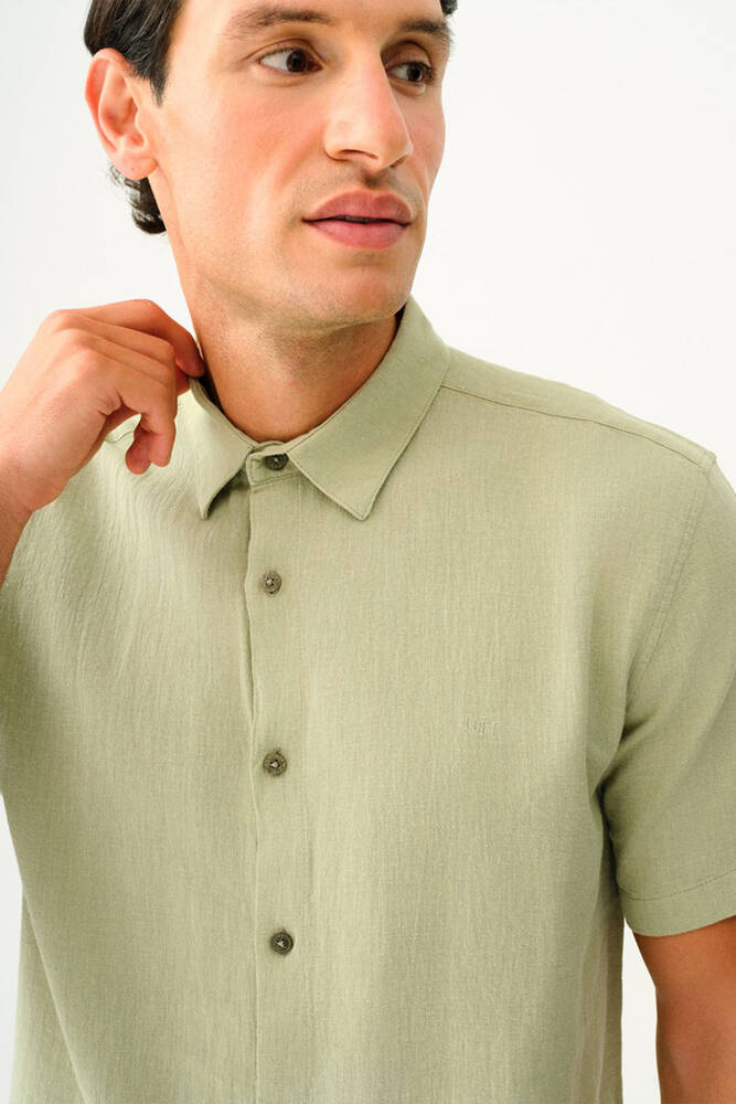 Erkek Gömlek LF2035478 Haki 
