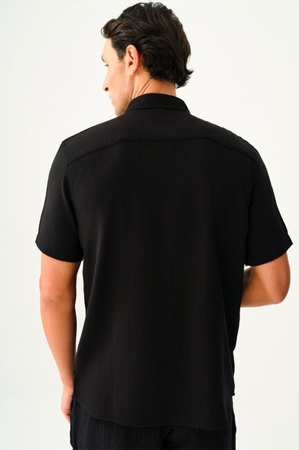 Erkek Gömlek LF2035478 Siyah (3)