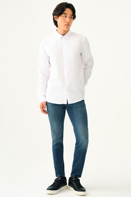 Erkek Gömlek LF2036766 Beyaz (2)