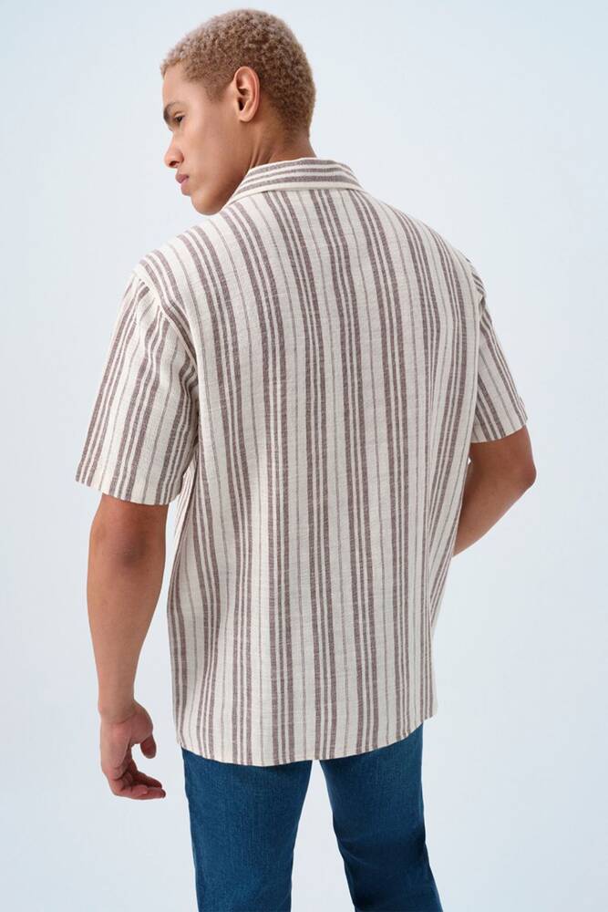 Erkek Gömlek LF2038621 Kahve 