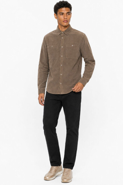 Erkek Gömlek LF2044136 Kahve (1)