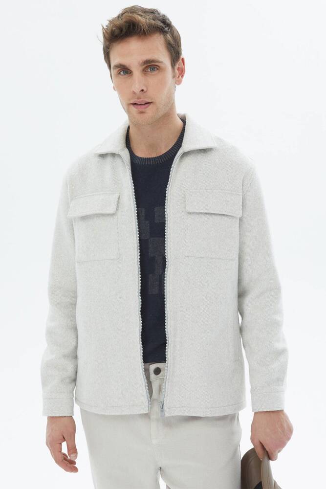 Erkek Regular Fıt Overshırt 10150434 Gri 