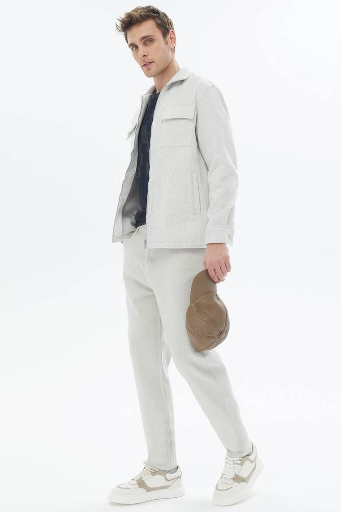 Erkek Regular Fıt Overshırt 10150434 Gri 