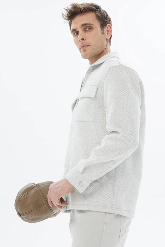 Erkek Regular Fıt Overshırt 10150434 Gri 