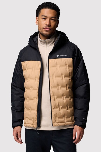 Erkek Grand Trek III Down Kapüşonlu Kaz Tüyü Mont WM7857_262 Kahve - Thumbnail