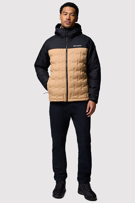 Erkek Grand Trek III Down Kapüşonlu Kaz Tüyü Mont WM7857_262 Kahve - Thumbnail