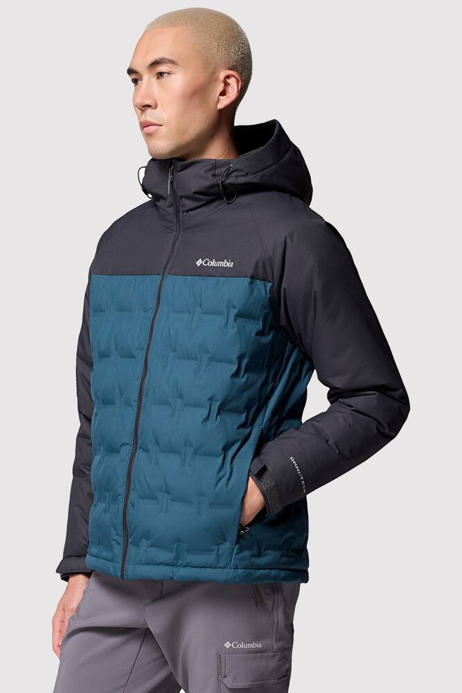 Erkek Grand Trek III Down Kapüşonlu Kaz Tüyü Mont WM7857_429 Mavi 