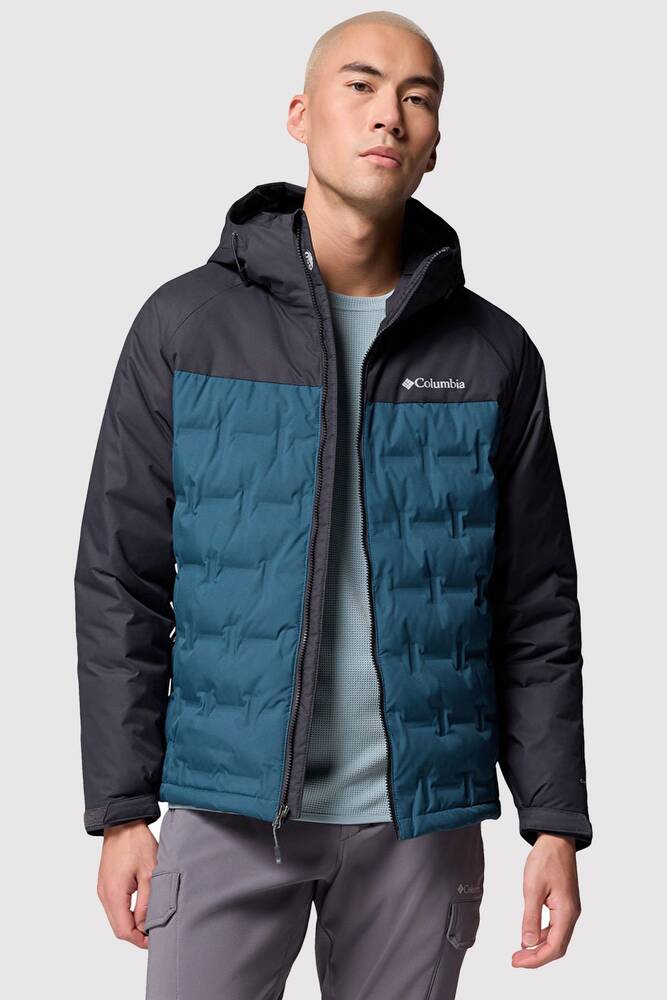 Erkek Grand Trek III Down Kapüşonlu Kaz Tüyü Mont WM7857_429 Mavi 