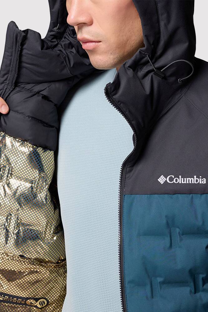 Erkek Grand Trek III Down Kapüşonlu Kaz Tüyü Mont WM7857_429 Mavi 