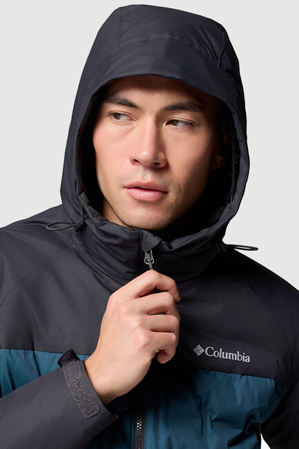 Erkek Grand Trek III Down Kapüşonlu Kaz Tüyü Mont WM7857_429 Mavi - Thumbnail