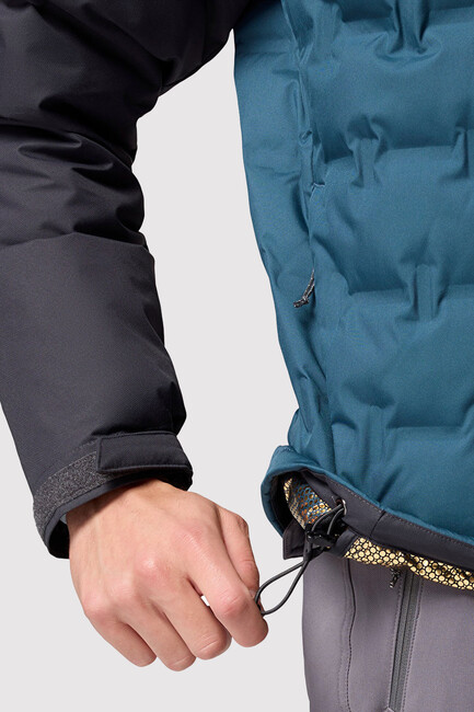 Erkek Grand Trek III Down Kapüşonlu Kaz Tüyü Mont WM7857_429 Mavi - Thumbnail