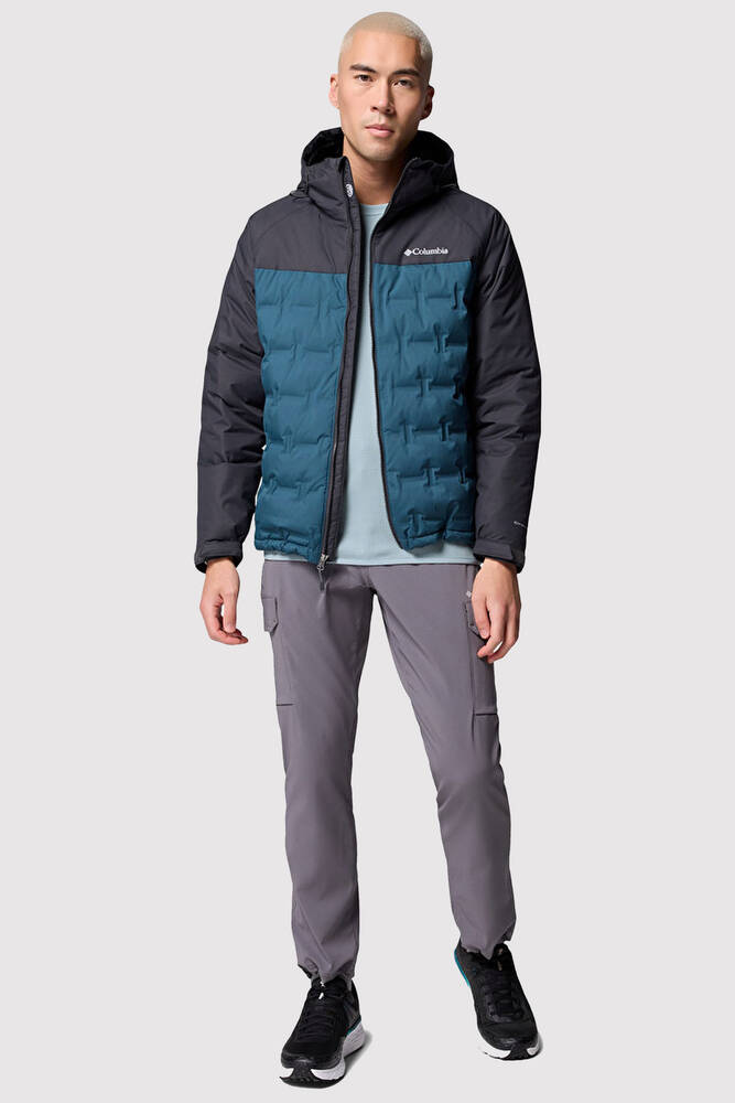 Erkek Grand Trek III Down Kapüşonlu Kaz Tüyü Mont WM7857_429 Mavi 