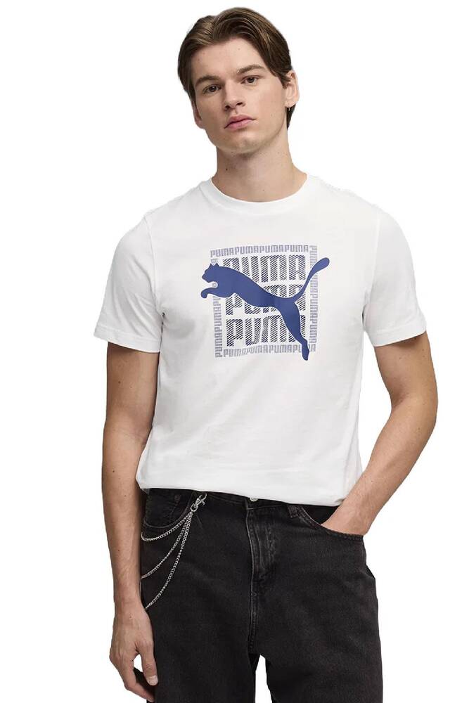 Erkek Graphic Tişört 691775-02 Beyaz 