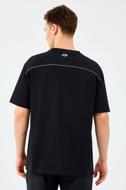 Erkek Graphic Tişört S231094-3817 Siyah (3)