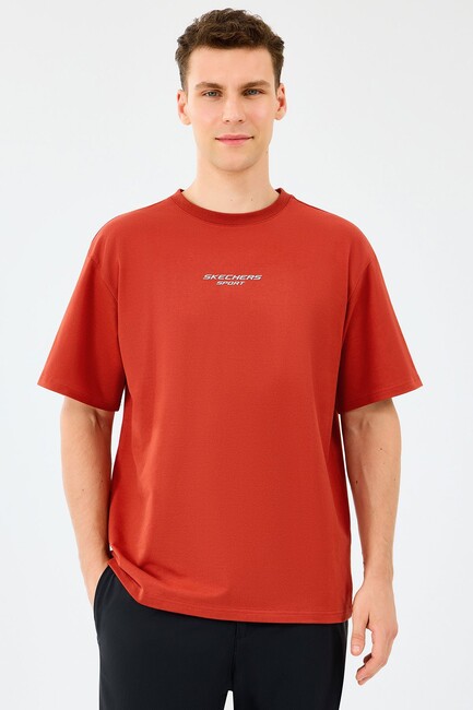 Erkek Graphic Tişört S231094-3912 Kırmızı (1)