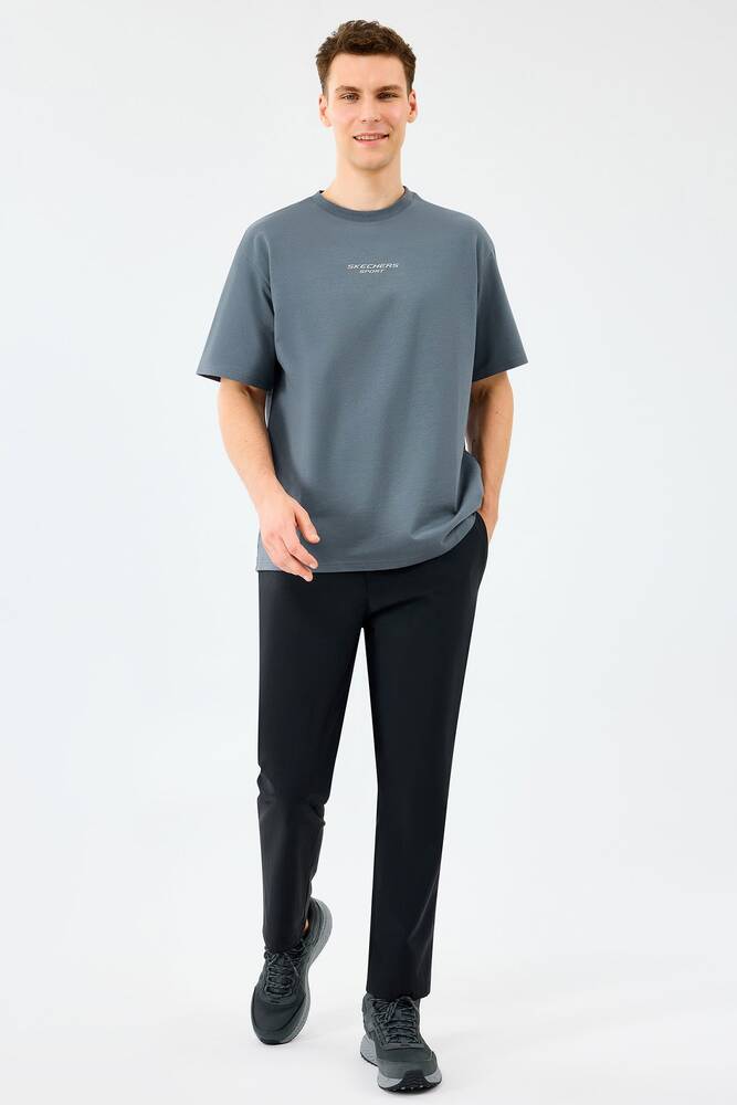 Erkek Graphic Tişört S231094-3998 Gri 