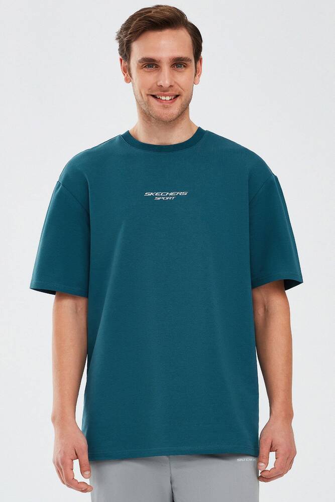 Erkek Graphic Tişört S231094-405 Yeşil 