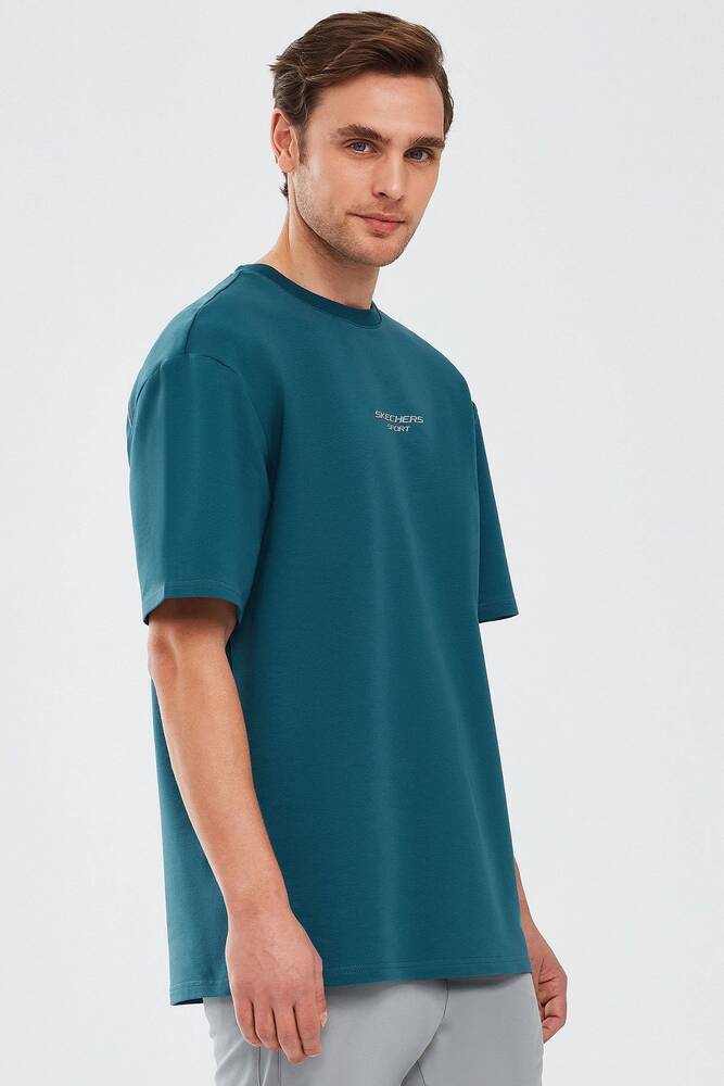 Erkek Graphic Tişört S231094-405 Yeşil 