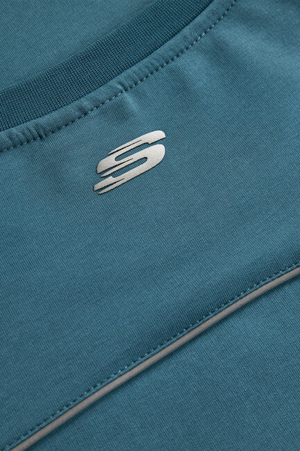 Erkek Graphic Tişört S231094-405 Yeşil - Thumbnail