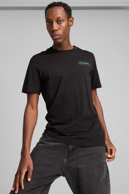 Erkek Graphıcs 3 Circles Tişört 684834-01 Siyah (1)