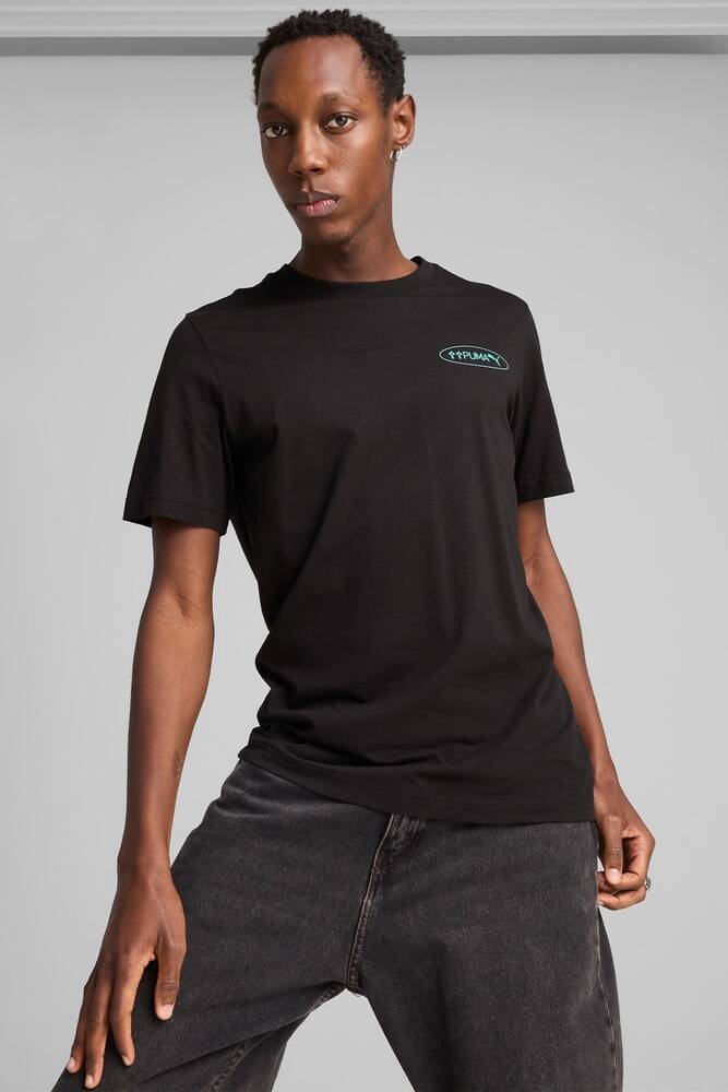 Erkek Graphıcs 3 Circles Tişört 684834-01 Siyah 