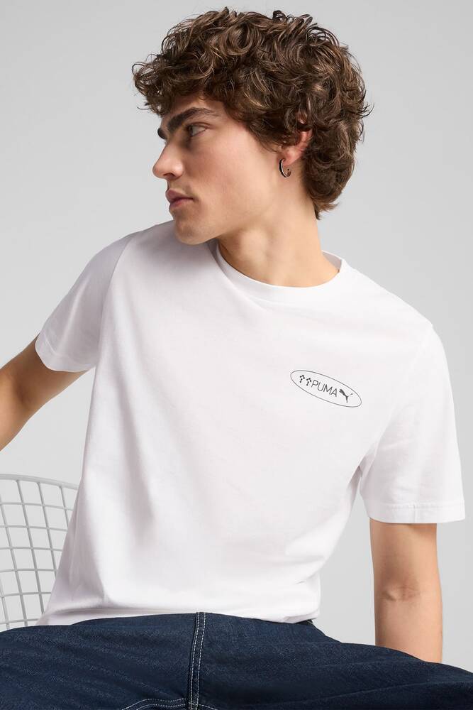 Erkek Graphıcs 3 Circles Tişört 684834-02 Beyaz 