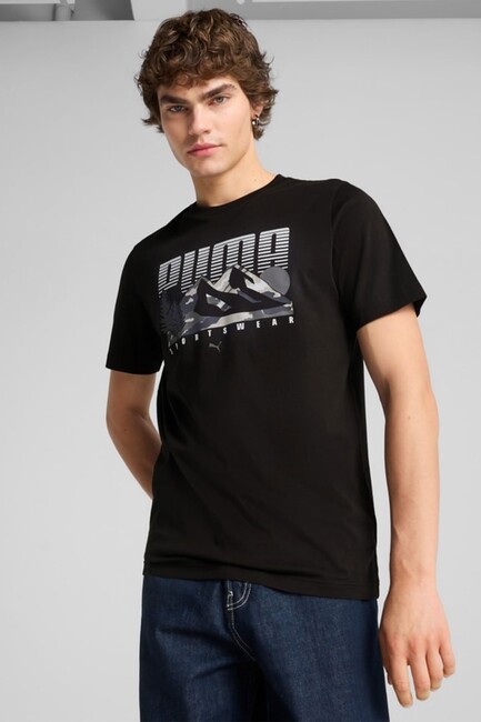 Erkek Graphıcs Mountain Tişört 684828-01 Siyah (1)