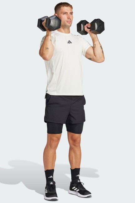 Erkek GYM+ 2İn1 Şort JE5665 Siyah (3)