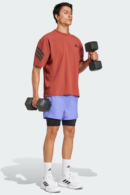 Erkek GYM+ 3S Pump Tişört JC5242 Turuncu (3)