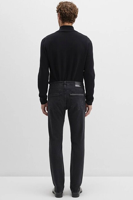 Erkek Half Zıp Kazak 0710328-900 Siyah - Thumbnail