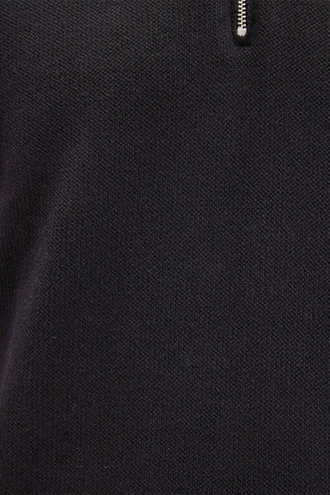 Erkek Half Zıp Kazak 0710337-900 Siyah 