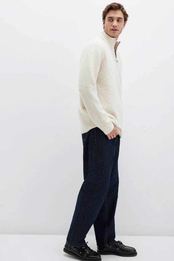 Erkek Half Zıp Kazak 0710380-88200 Bej 