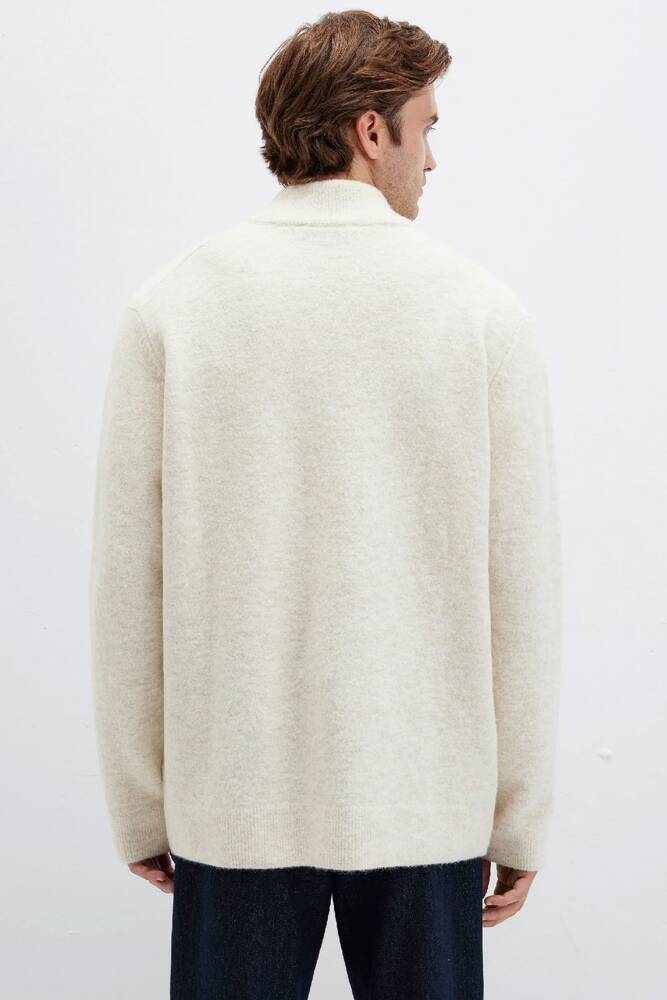 Erkek Half Zıp Kazak 0710380-88200 Bej 