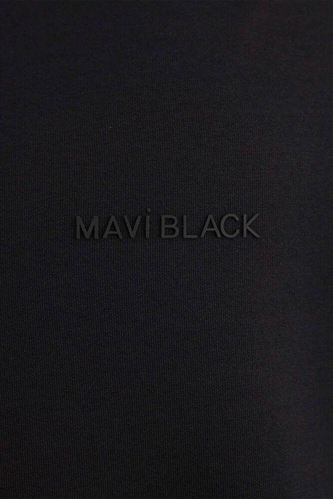 Erkek Half Zıp Sweat 0S10331-900 Siyah 