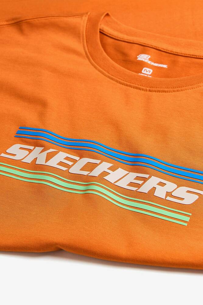 Erkek Heavyweight Graphic Tişört S2510154-836 Turuncu 