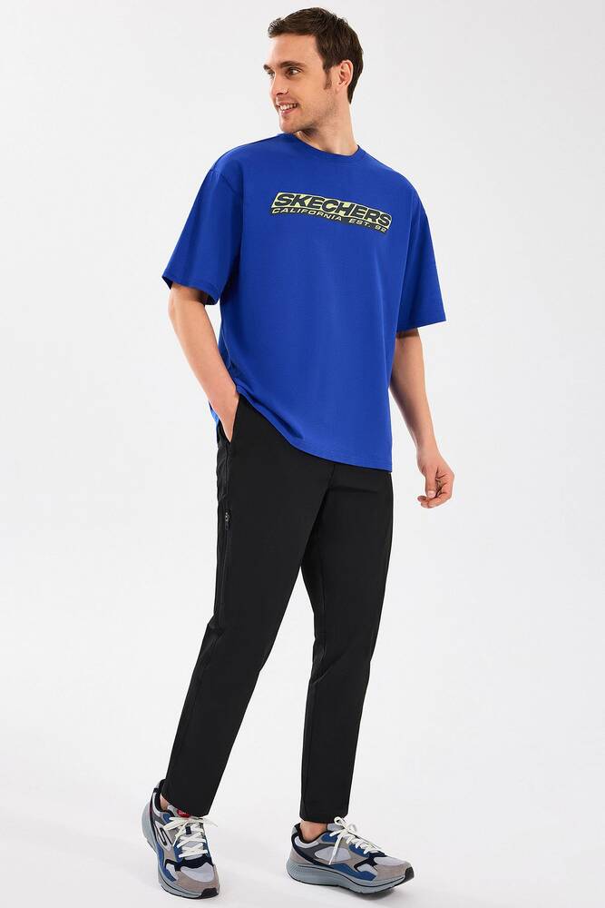 Erkek Heavyweight Graphic Tişört S2510156-403 Mavi 