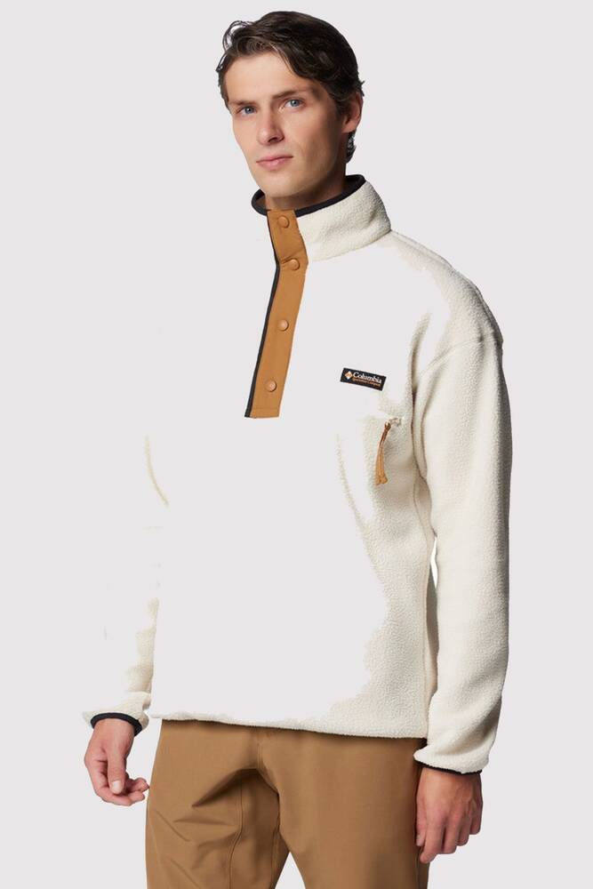 Erkek Helvetia II Half Snap Polar Üst AM5780_191 Bej 