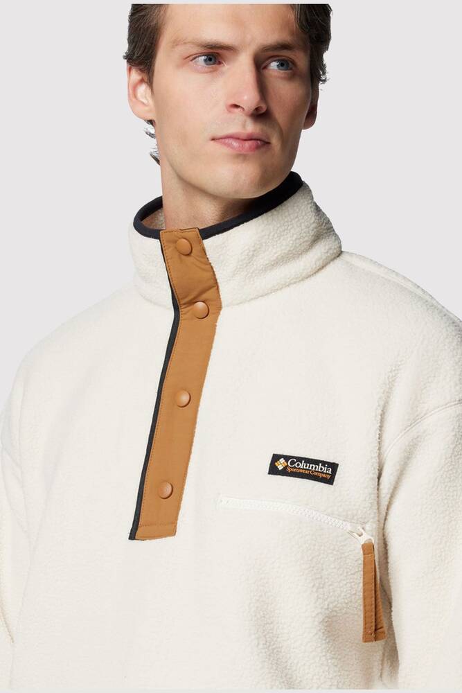 Erkek Helvetia II Half Snap Polar Üst AM5780_191 Bej 