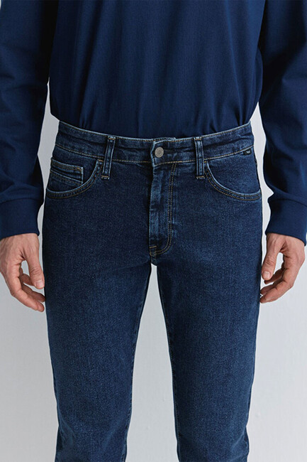 Erkek Hunter 90S TOKK Jean Pantolon 0020283045 Lacivert - Thumbnail