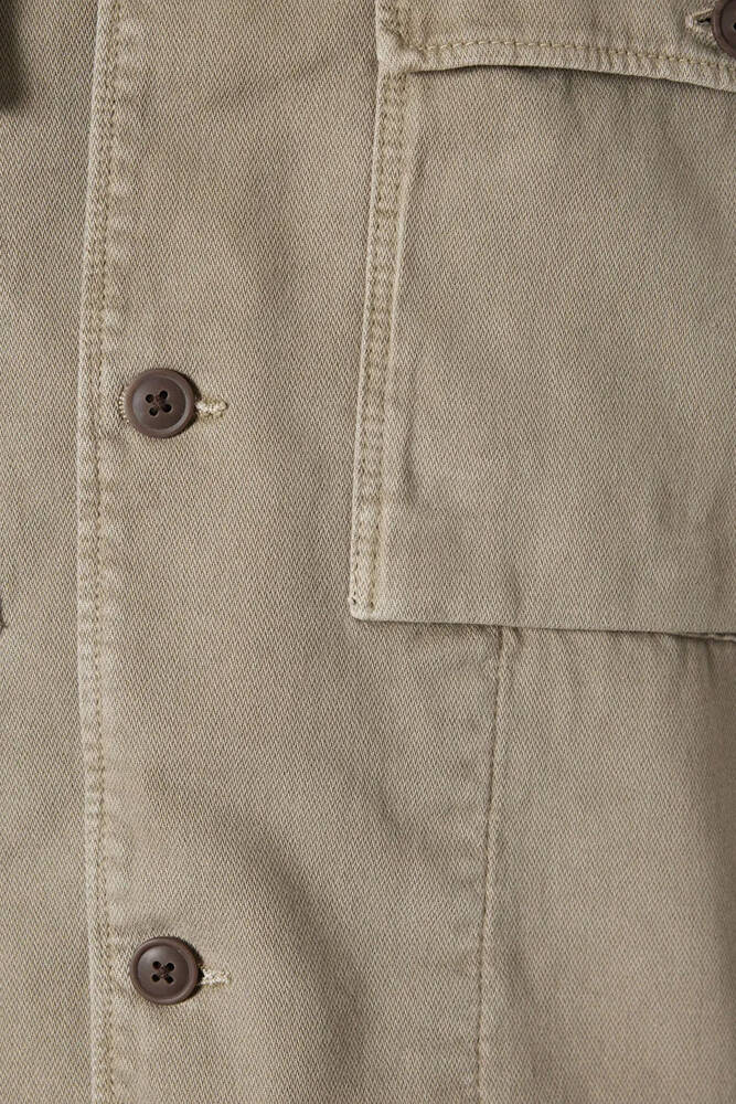 Erkek İki Cepli Gömlek 0211778-70355 Bej 