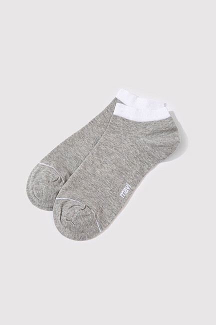 Erkek İkili Patik Çorap 090273-20844 Beyaz (2)