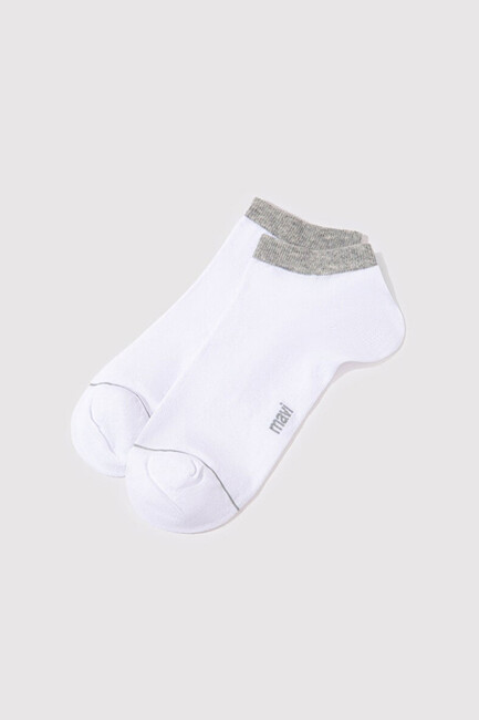 Erkek İkili Patik Çorap 090273-20844 Beyaz (3)